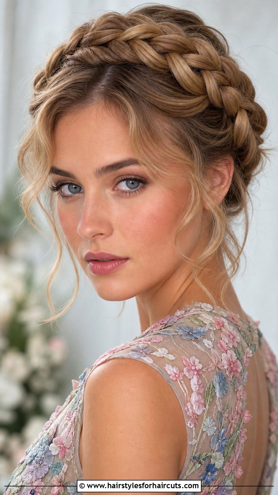 Braided Crown - 25 hairstyles for maternity shoot - 25 hairstyles for maternity shoot