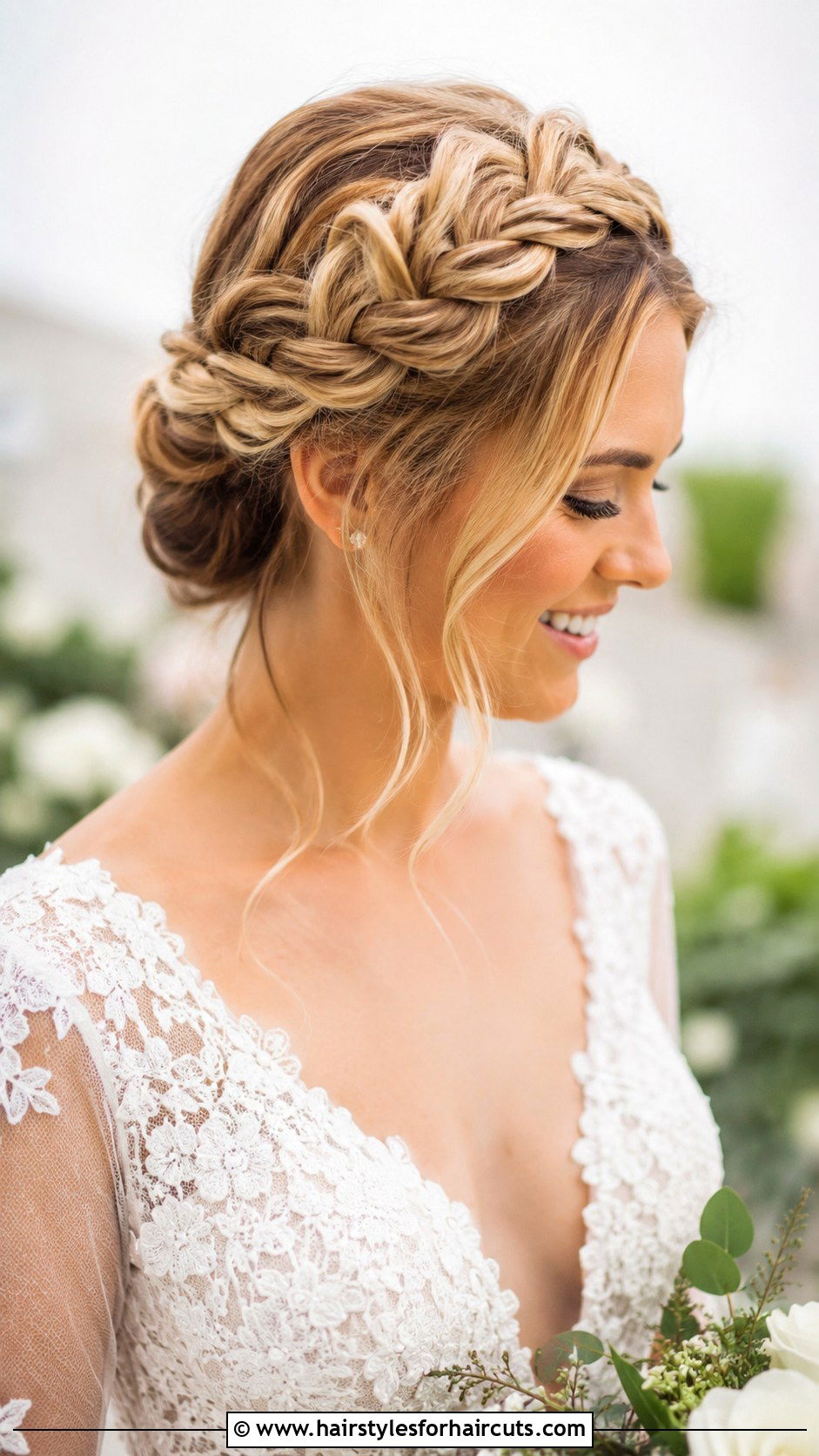Braided Crown Bridal Hairstyle - 25 bridal hairstyles long hair - 25 bridal hairstyles long hair