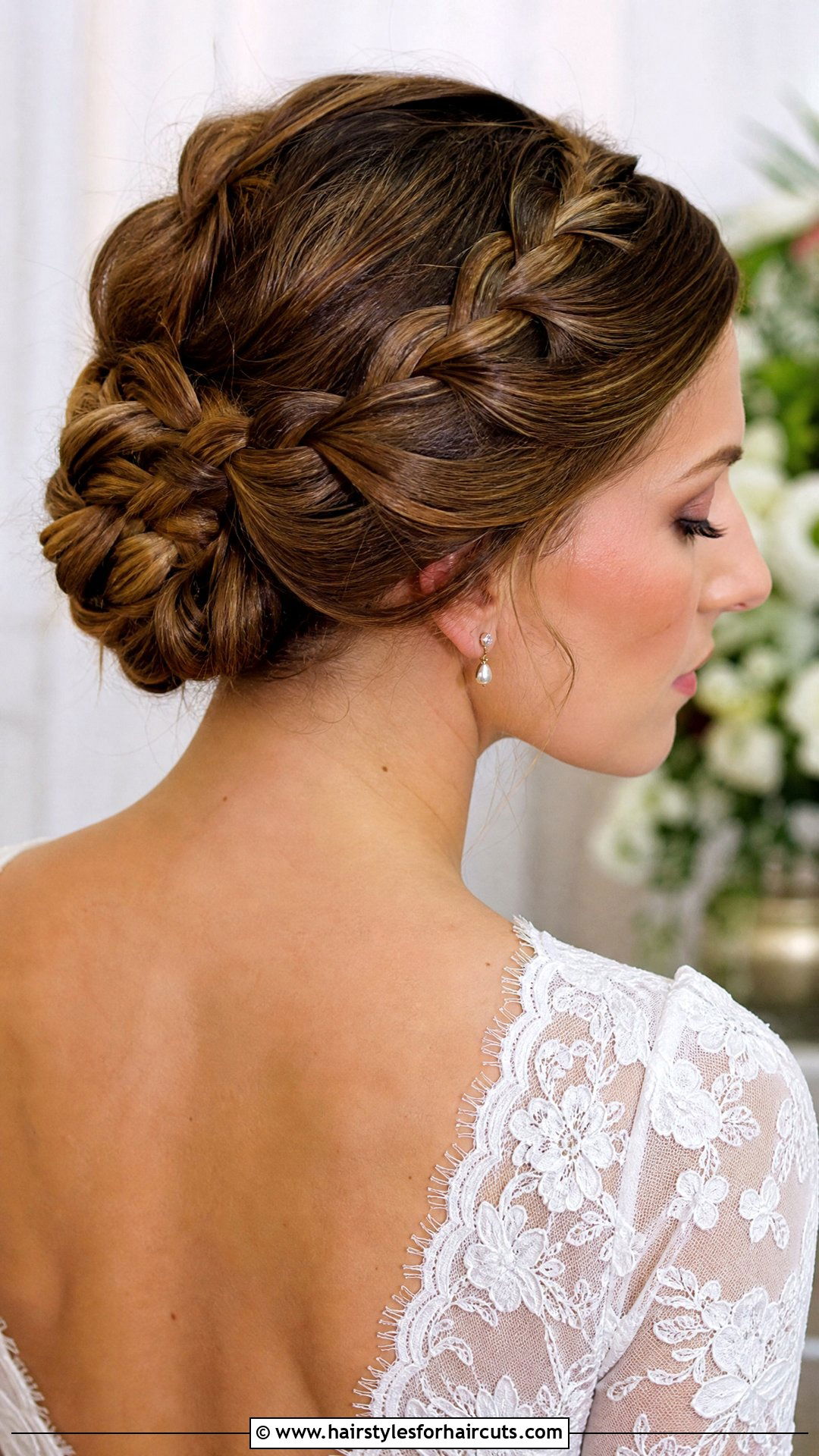 Braided Crown Bun - 25 cute bun hairstyles - 25 cute bun hairstyles