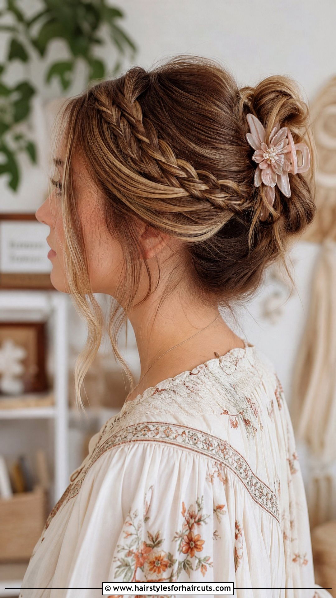 Braided Crown Claw Clip - 25 hair claw clip hairstyles - 25 hair claw clip hairstyles