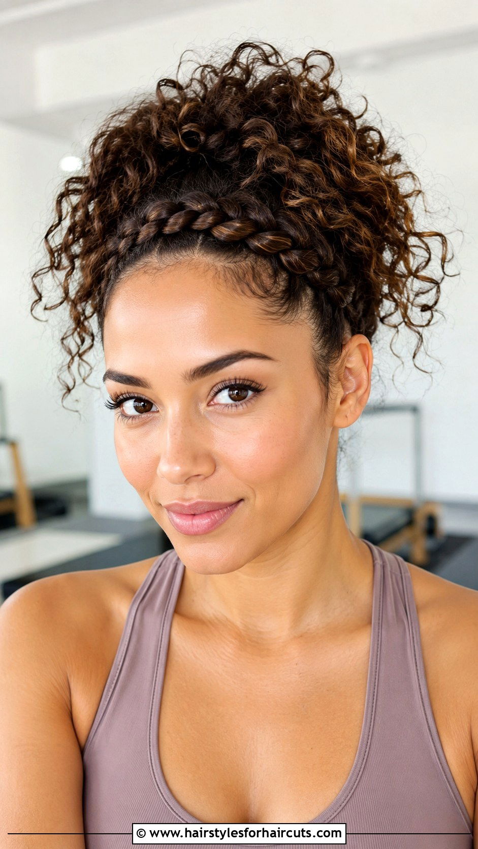 Braided Crown For Curly Hair - 25 cute sporty hairstyles for curly hair - 25 cute sporty hairstyles for curly hair