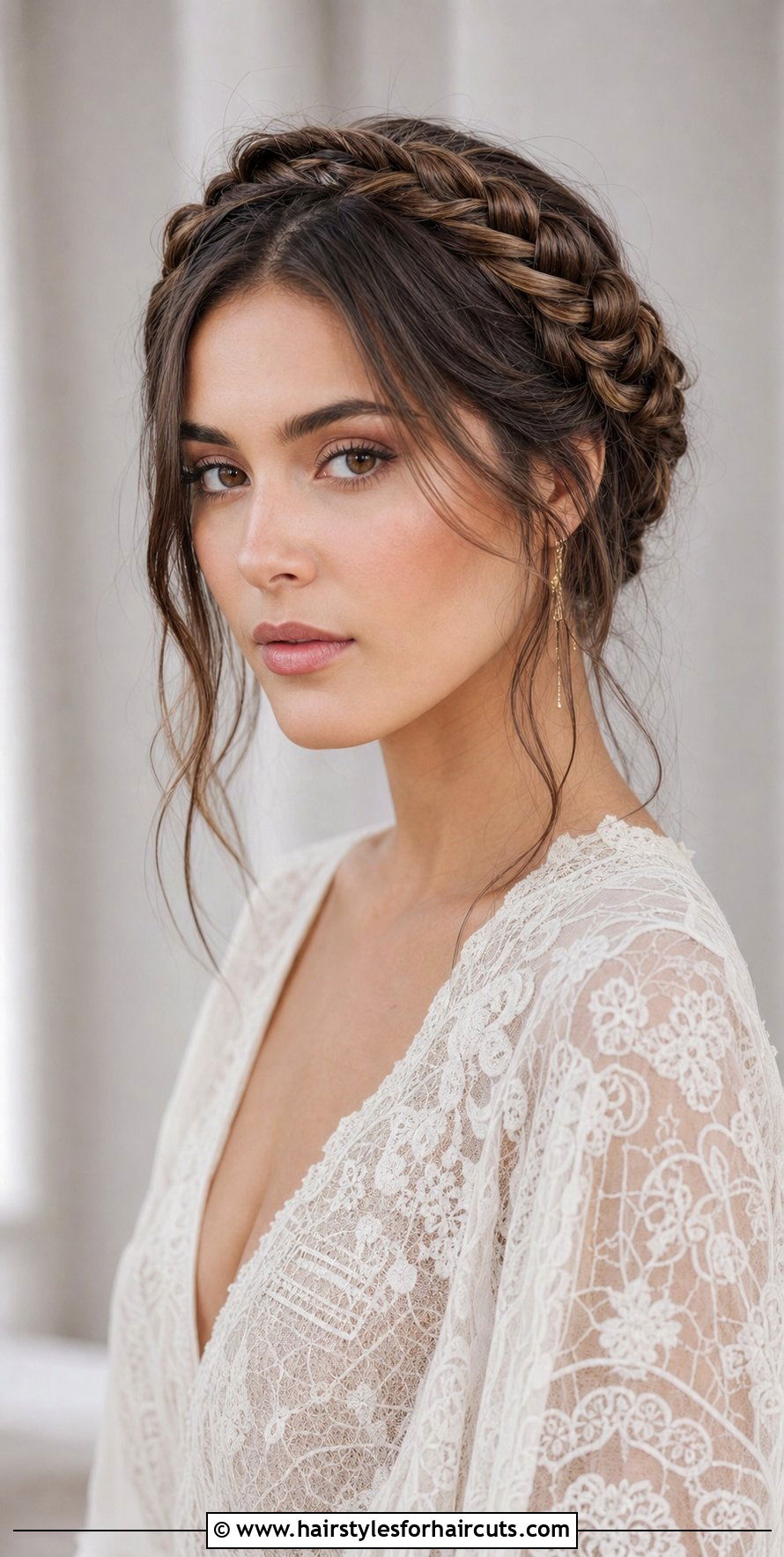 Braided Crown For Long Straight Hair - 25 long straight hairstyles for wedding - 25 long straight hairstyles for wedding