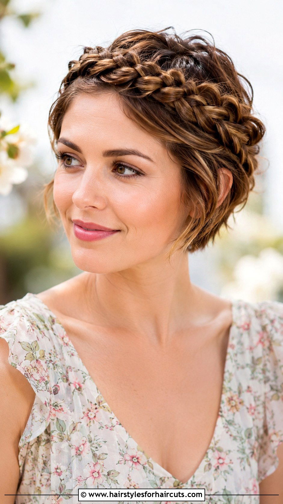 Braided Crown For Short Hair - 25 no heat hairstyles for short hair - 25 no heat hairstyles for short hair