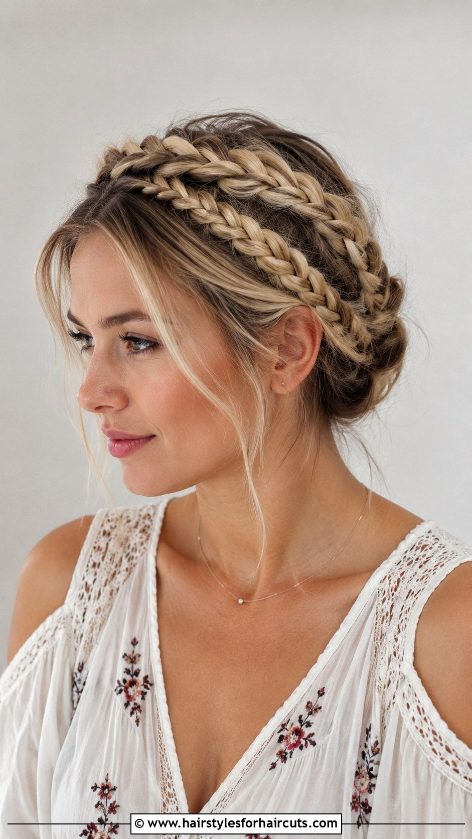 Braided Crown Hairstyle - 25 beach hairstyles - 25 beach hairstyles