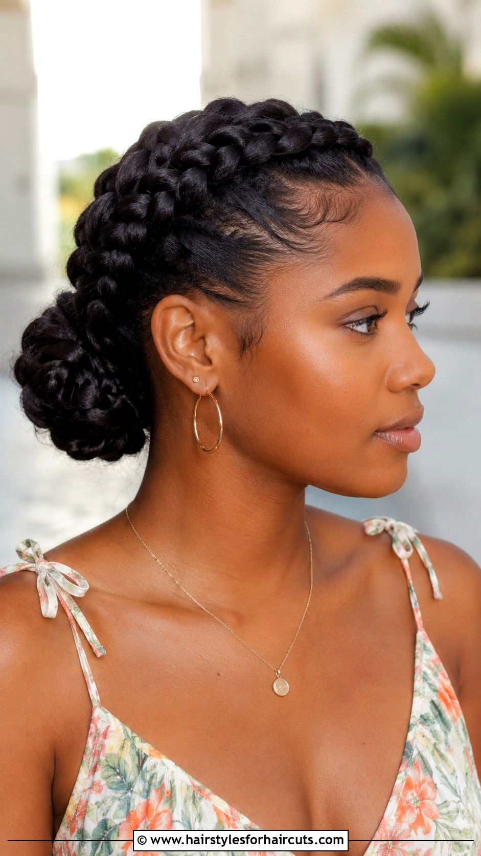 Braided Crown Pulled Back - 25 pulled back hairstyles for black hair - 25 pulled back hairstyles for black hair