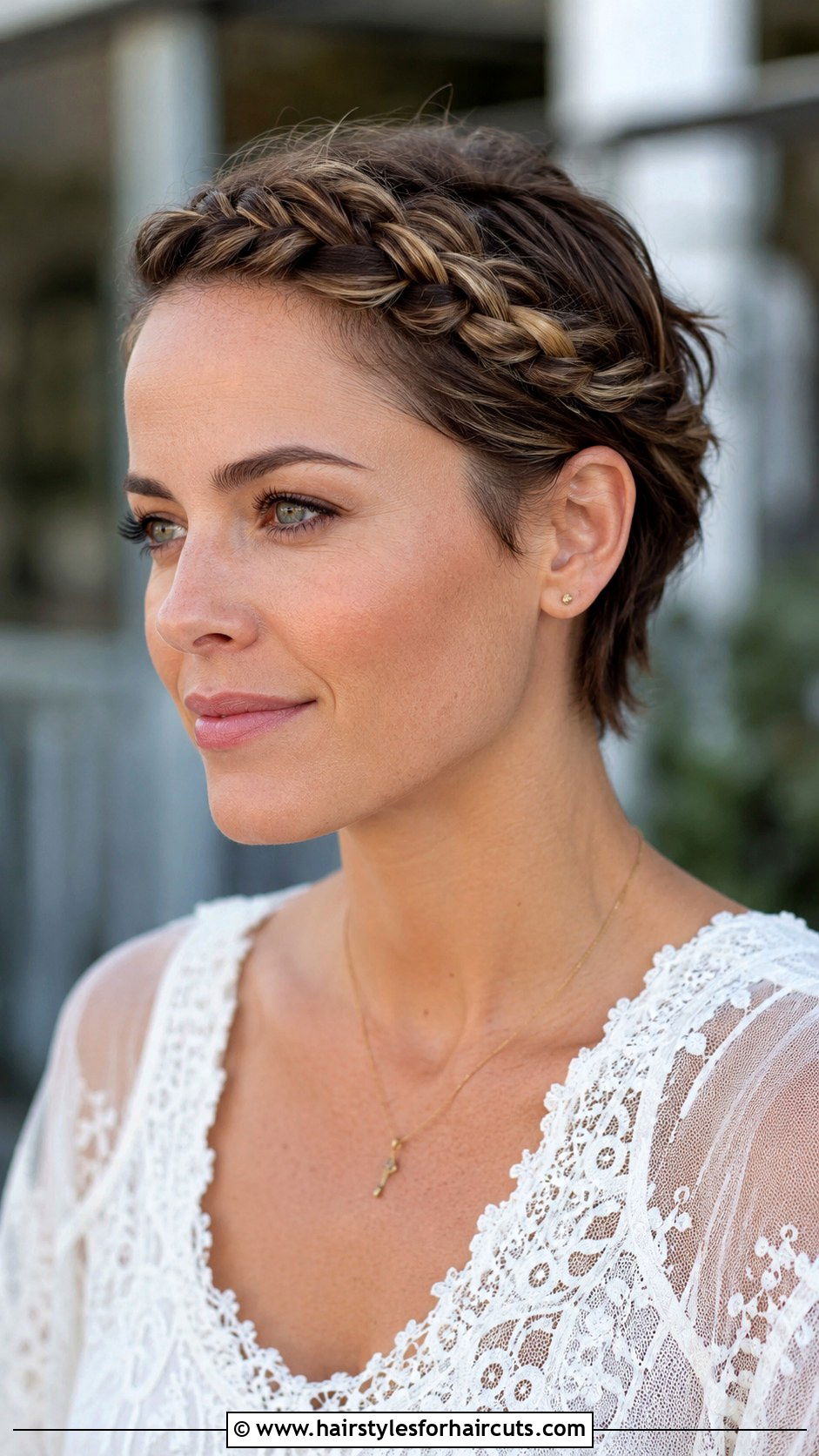 Braided Crown Short Hair - 25 festival hairstyles for short hair - 25 festival hairstyles for short hair