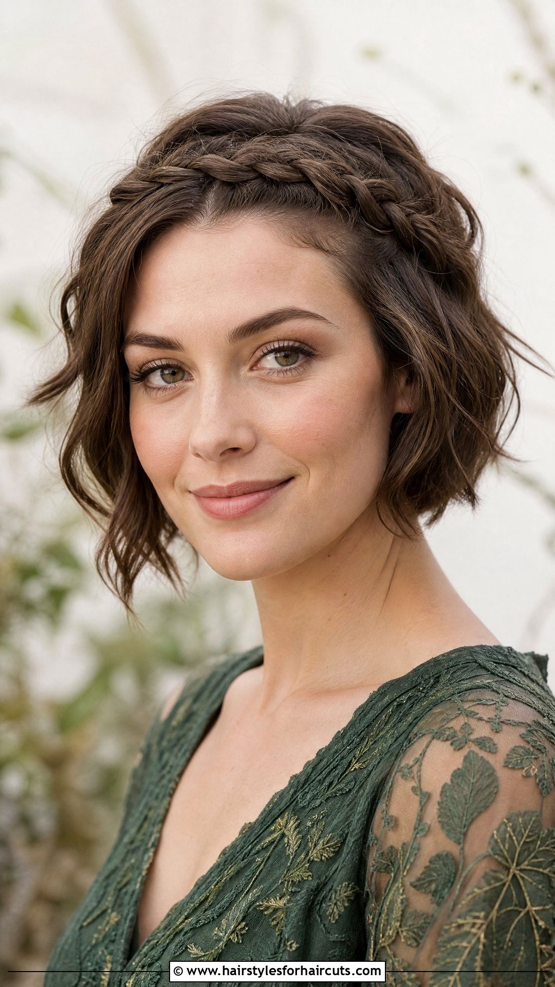 Braided Crown Short Hair - 25 wedding hairstyles for short hair - 25 wedding hairstyles for short hair