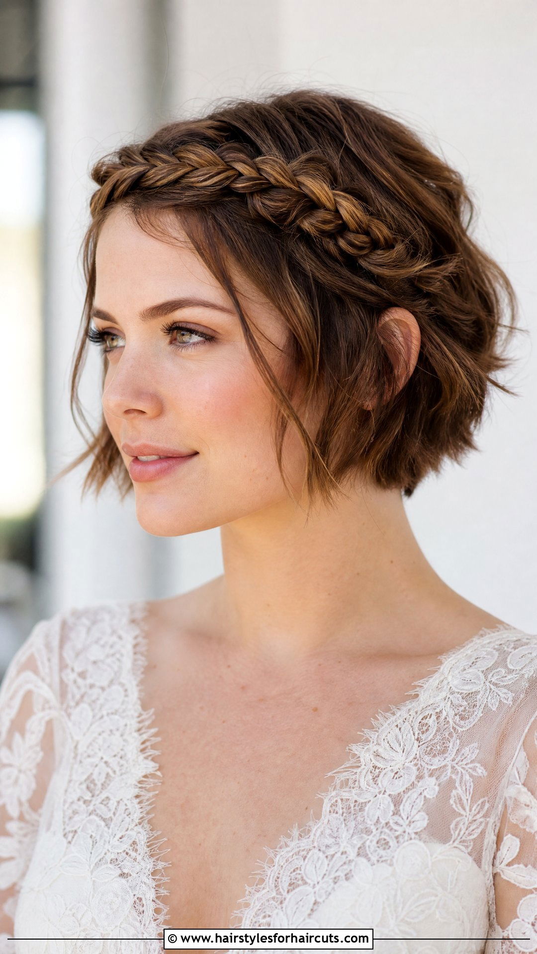Braided Crown Short Hair - 25 wedding hairstyles short hair - 25 wedding hairstyles short hair