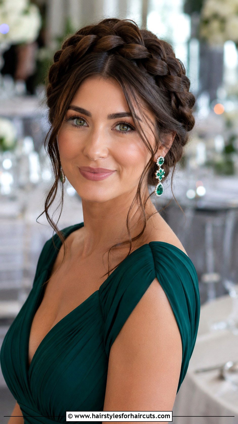 Braided Crown Updo Banquet Hairstyle - 25 banquet hairstyles - 25 banquet hairstyles