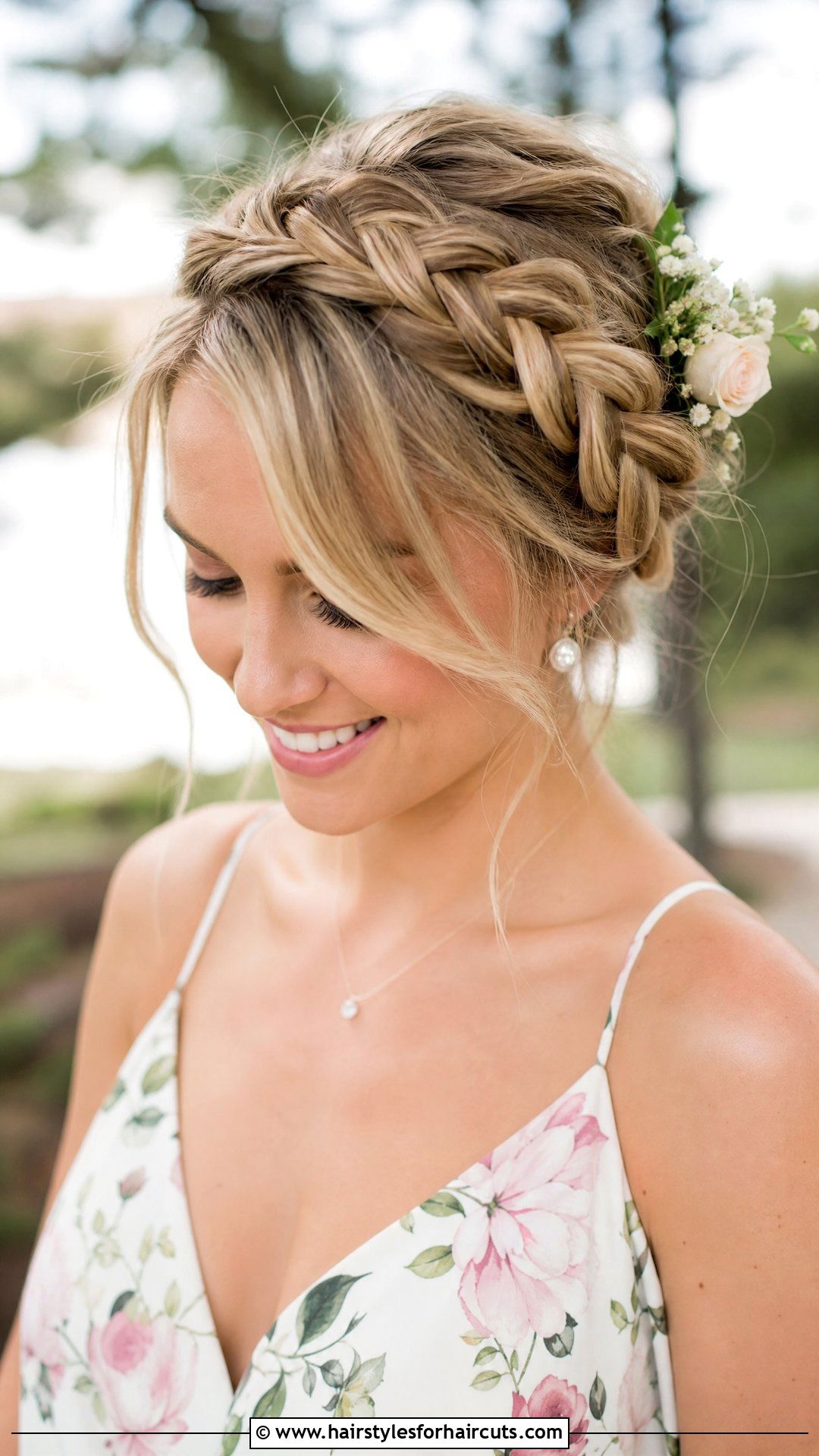 Braided Crown Wedding Hairstyle - 25 wedding hairstyles medium hair - 25 wedding hairstyles medium hair