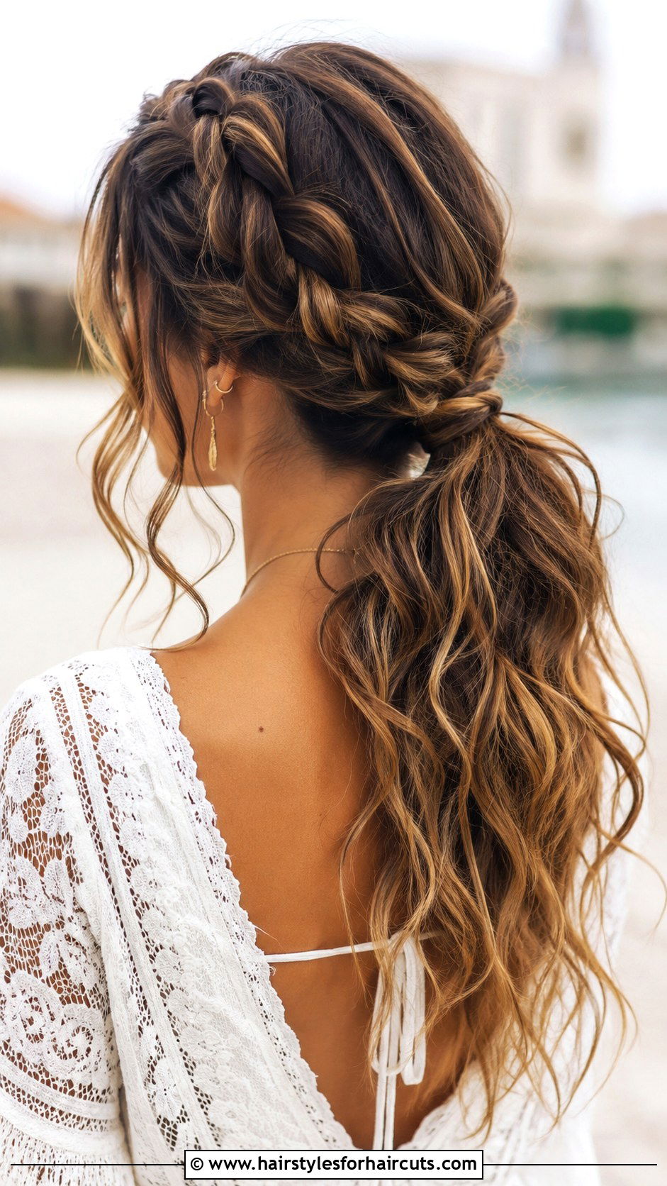 Braided Crown With Low Ponytail - 25 wedding ponytail hairstyles for black hair - 25 wedding ponytail hairstyles for black hair
