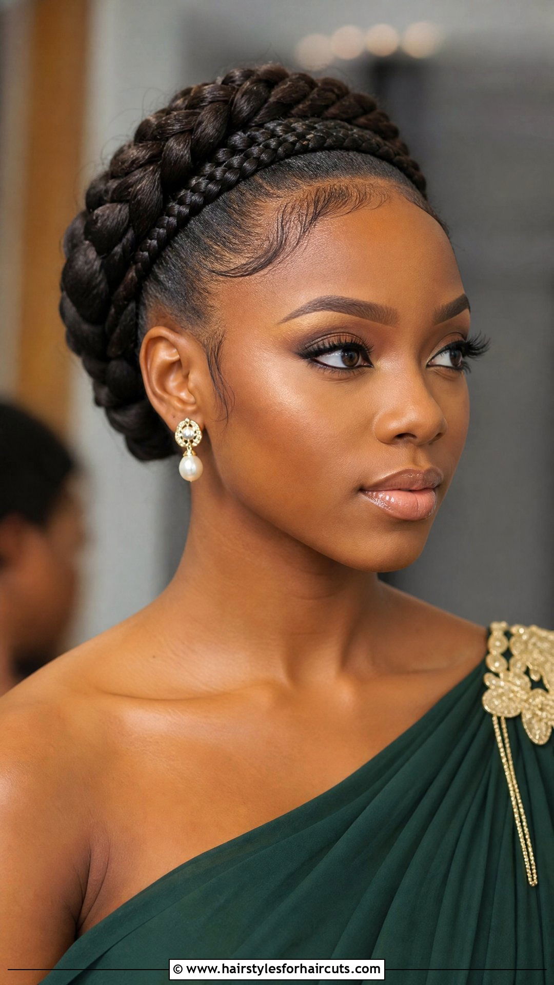 Braided Crown With Slick Edges - 25 freeze hairstyles black hair - 25 freeze hairstyles black hair