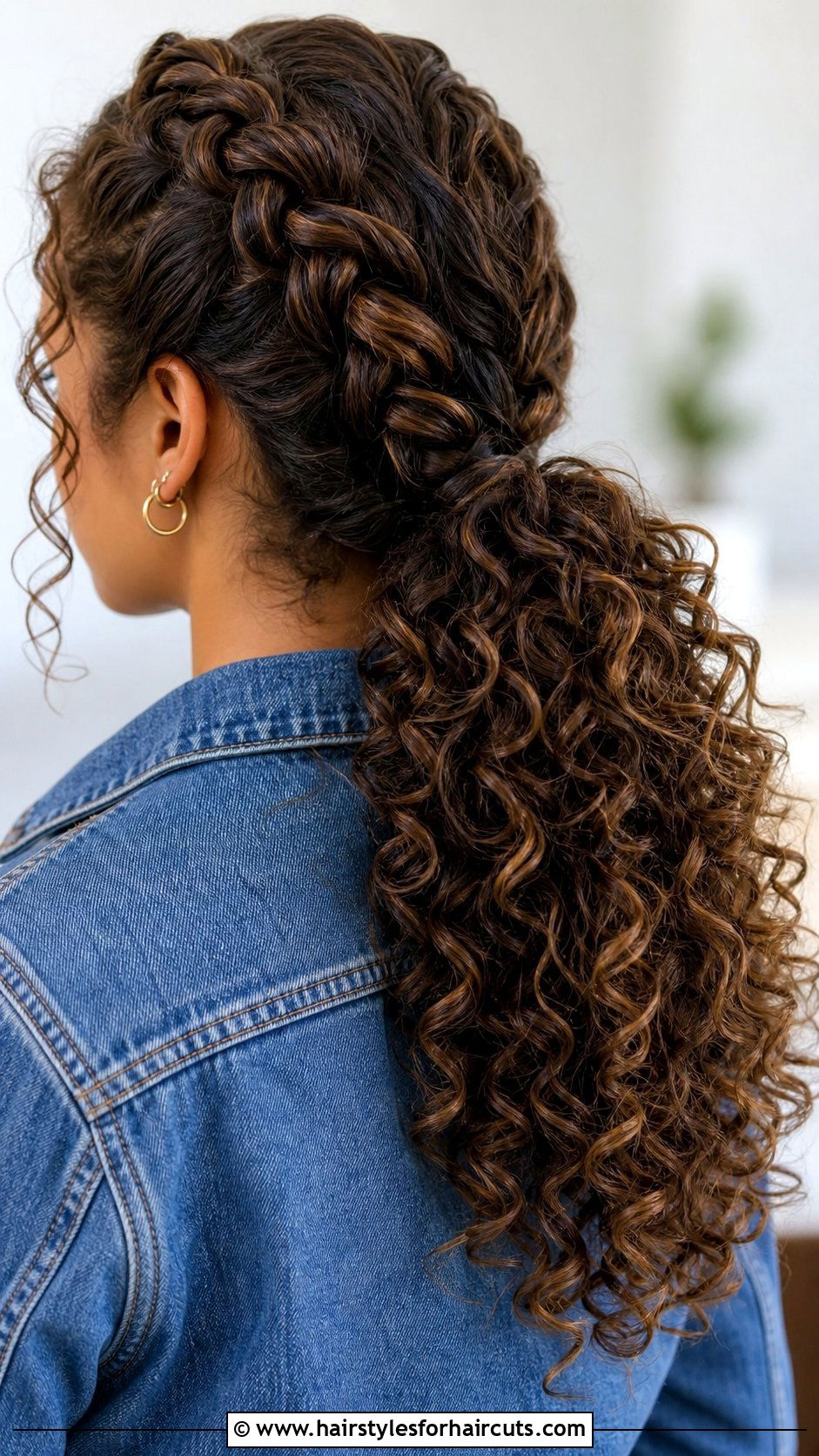 Braided Curly Hair Ponytail - 25 curly hair ponytail hairstyles - 25 curly hair ponytail hairstyles