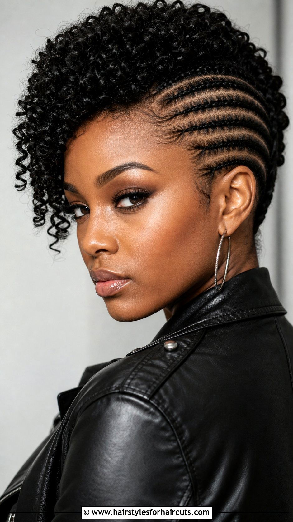 Braided Curly Mohawk Updo - 25 curly braided updo hairstyles for black hair - 25 curly braided updo hairstyles for black hair