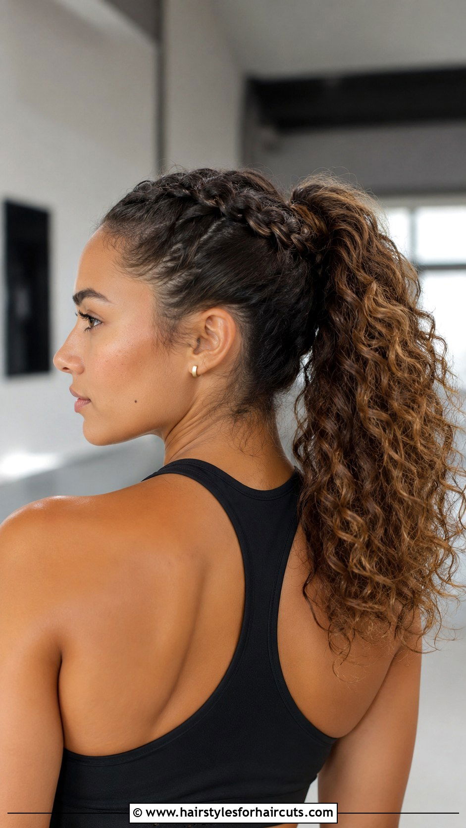 Braided Curly Ponytail - 25 ponytail hairstyles for curly hair - 25 ponytail hairstyles for curly hair