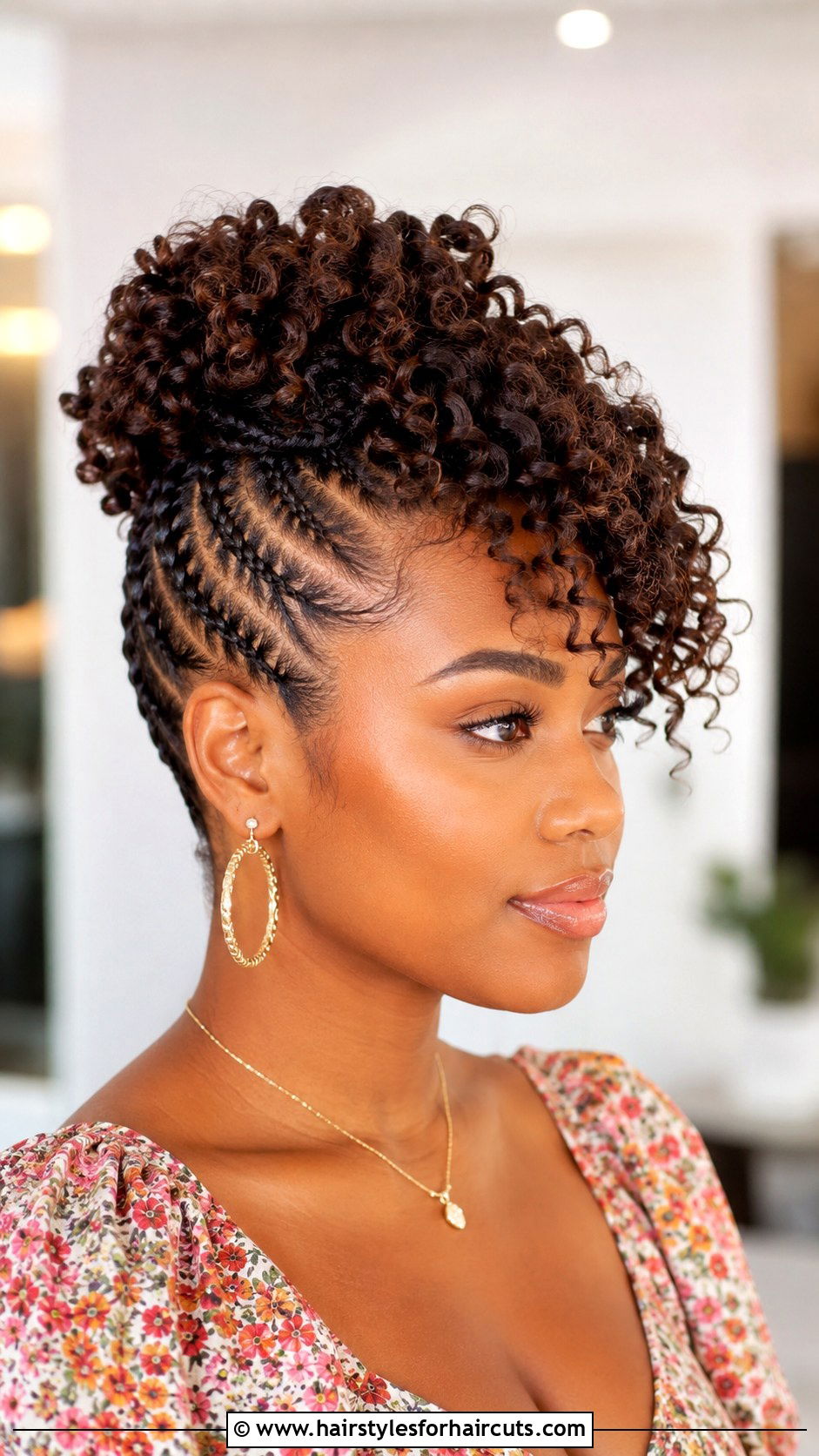Braided Curly Updo - 25 curly updo hairstyles for black hair - 25 curly updo hairstyles for black hair