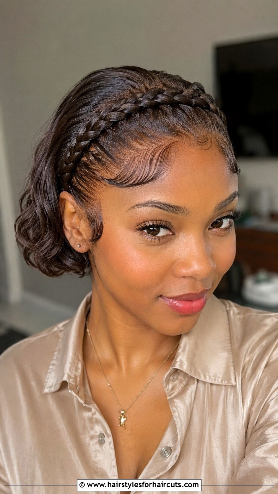Braided Edge Wrap For Short Hair - 25 wrap hairstyles for short hair - 25 wrap hairstyles for short hair