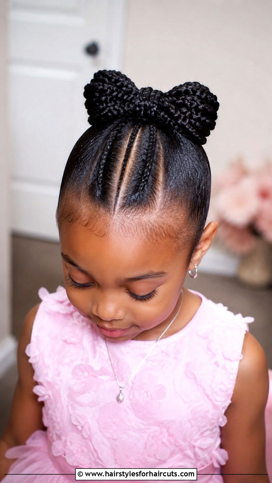 Braided Hair Bow - 25 elementary school long hair picture day hairstyles - 25 elementary school long hair picture day hairstyles
