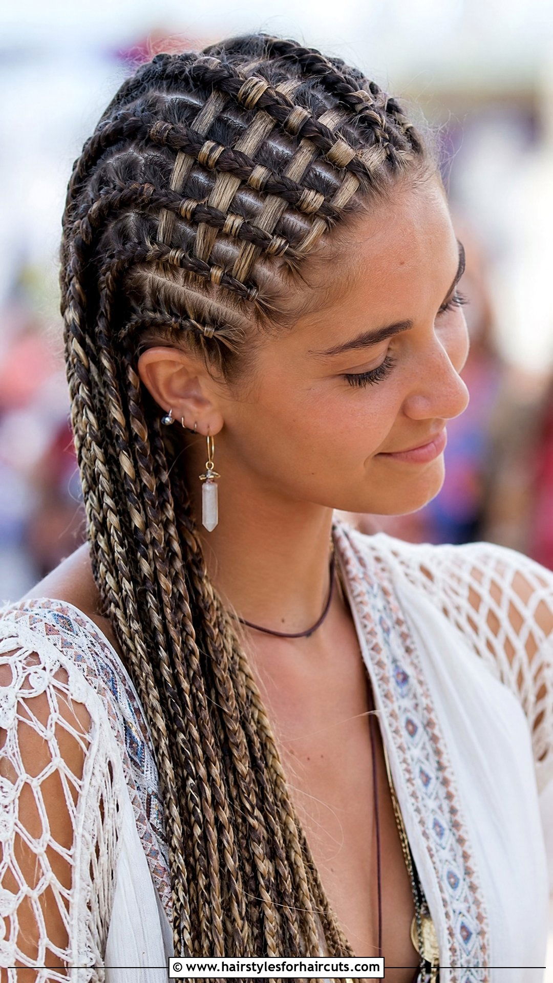 Braided Hair With Raccoon Pattern - 25 raccoon hairstyles - 25 raccoon hairstyles