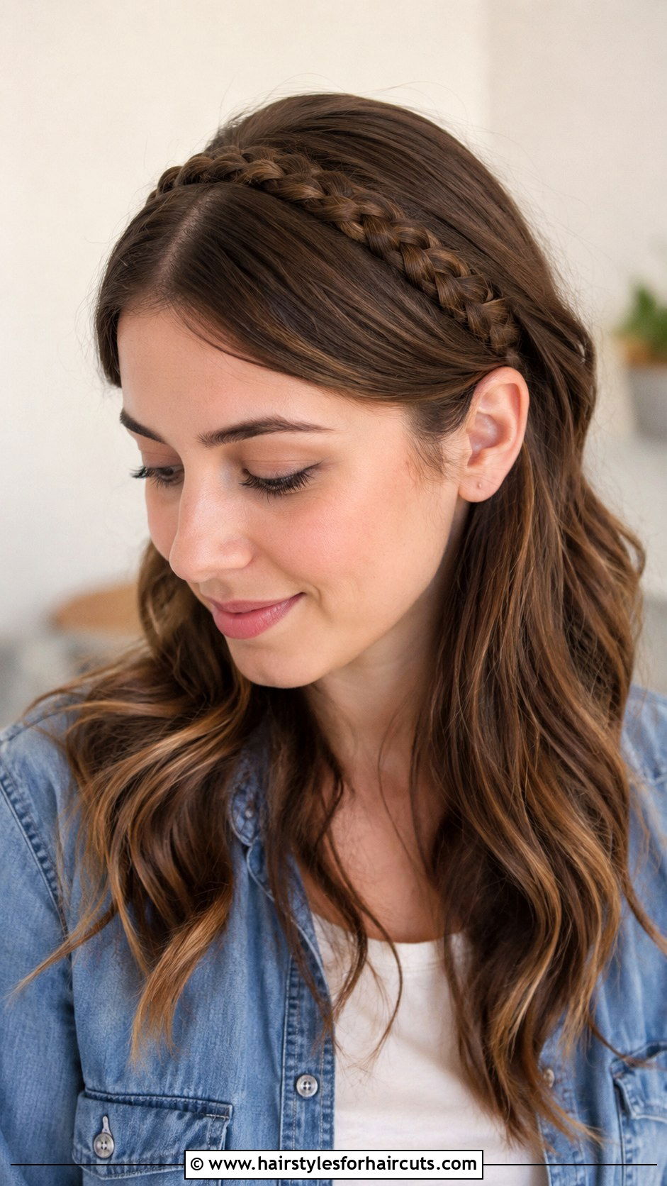 Braided Hairband - 25 cute hairstyles for straight hair girls - 25 cute hairstyles for straight hair girls