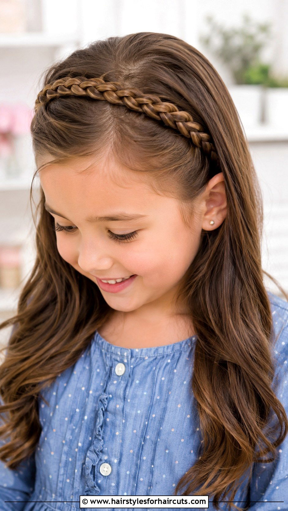 Braided Headband - 25 girl simple hairstyles - 25 girl simple hairstyles