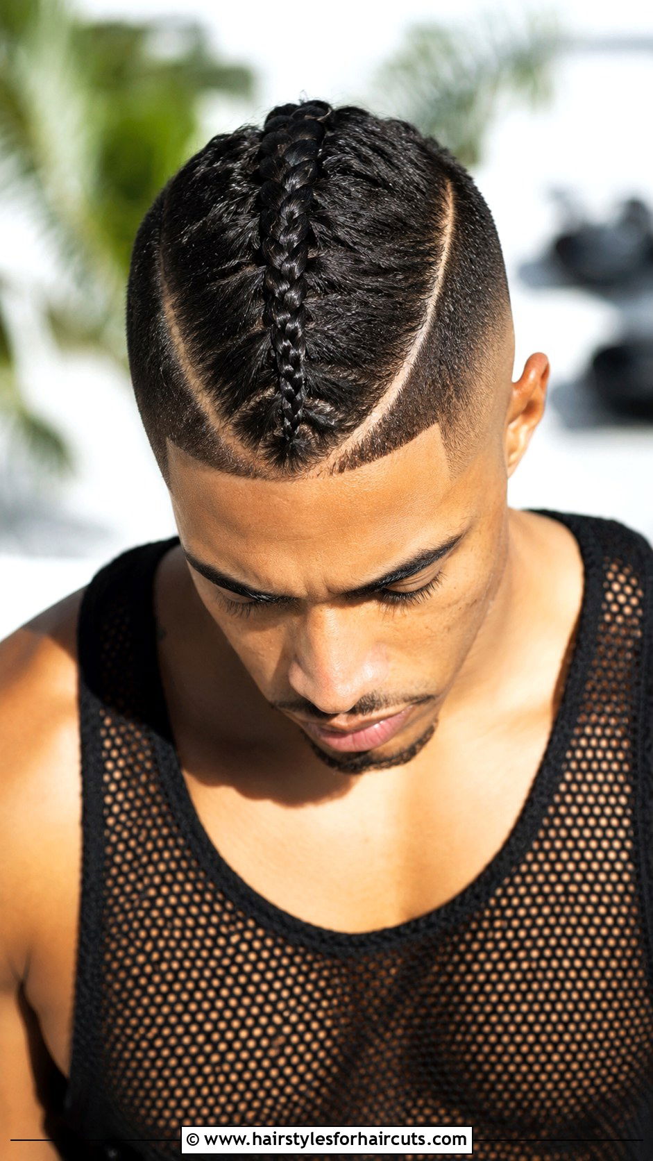 Braided Line Faux Hawk - 25 lines in haircuts - 25 lines in haircuts