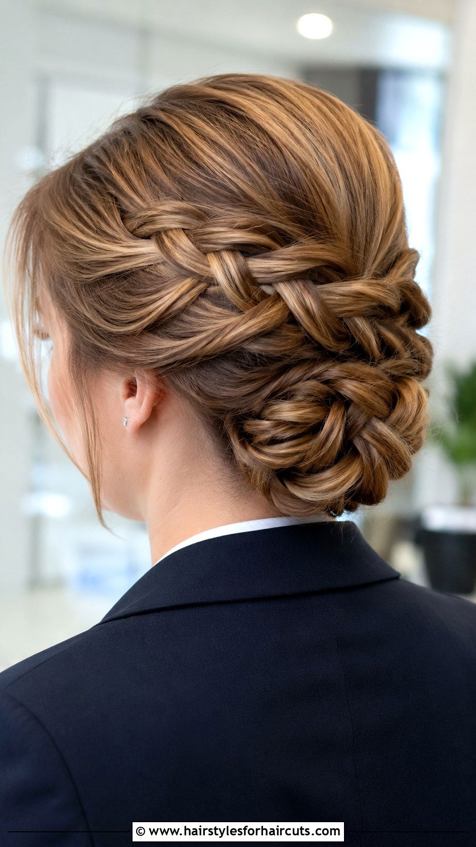 Braided Loop Updo - 25 hair loop hairstyles - 25 hair loop hairstyles