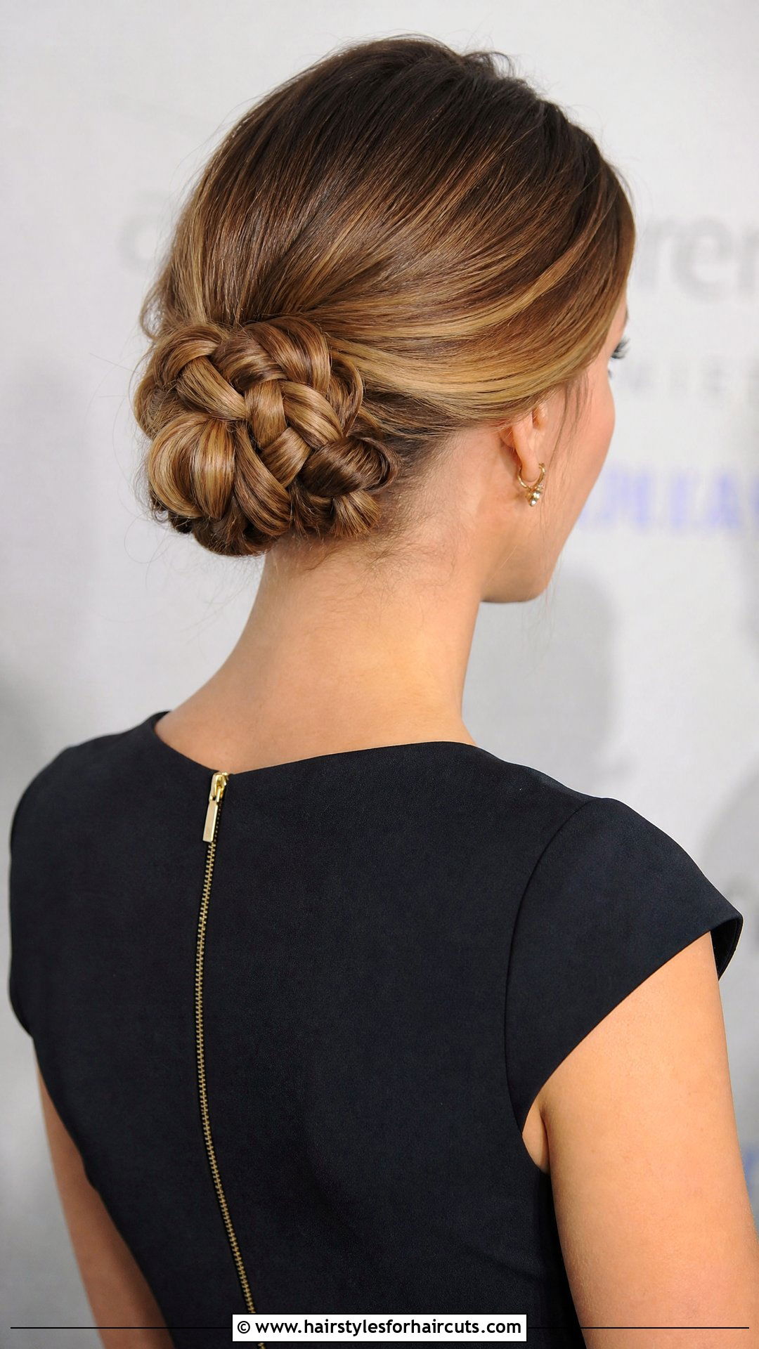 Braided Low Bun - 25 date night hairstyles for thin hair - 25 date night hairstyles for thin hair