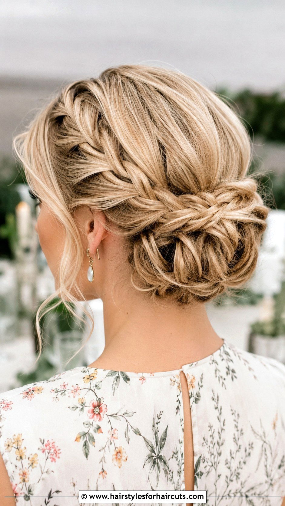 Braided Low Bun - 25 easter hairstyles for long hair - 25 easter hairstyles for long hair
