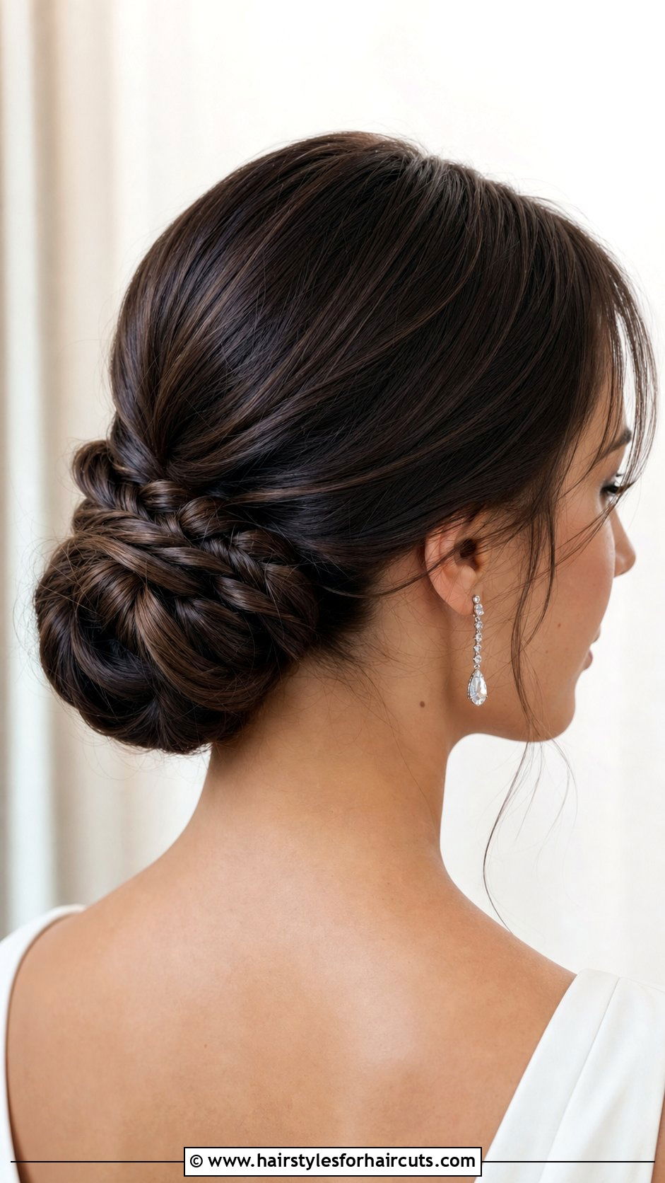 Braided Low Bun - 25 holiday hairstyles for natural hair - 25 holiday hairstyles for natural hair