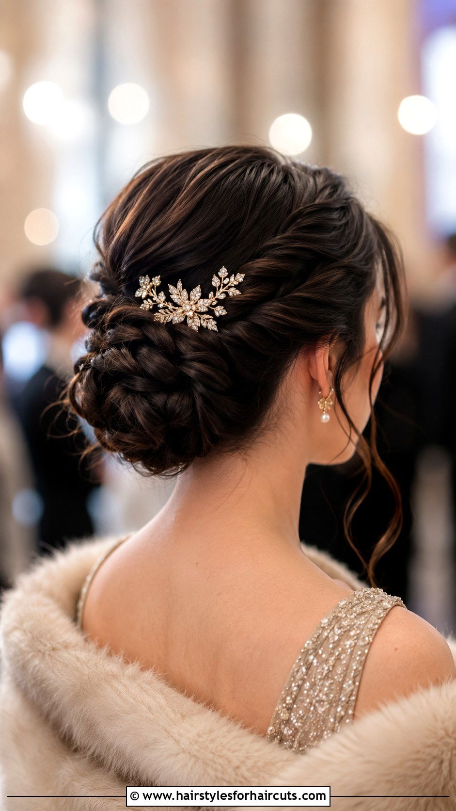 Braided Low Bun With Hair Comb - 25 hairstyles with hair comb - 25 hairstyles with hair comb