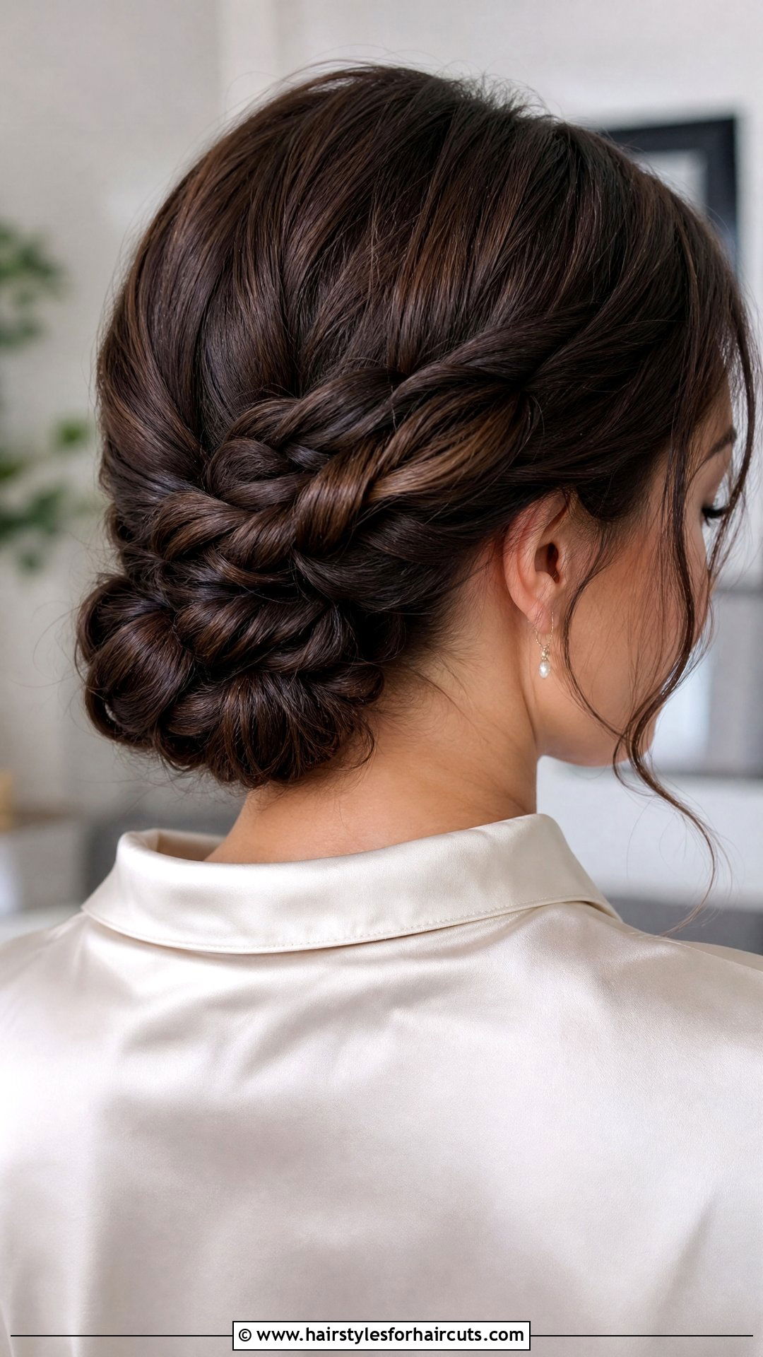 Braided Low Chignon For White Hair - 25 protective hairstyles for white hair - 25 protective hairstyles for white hair