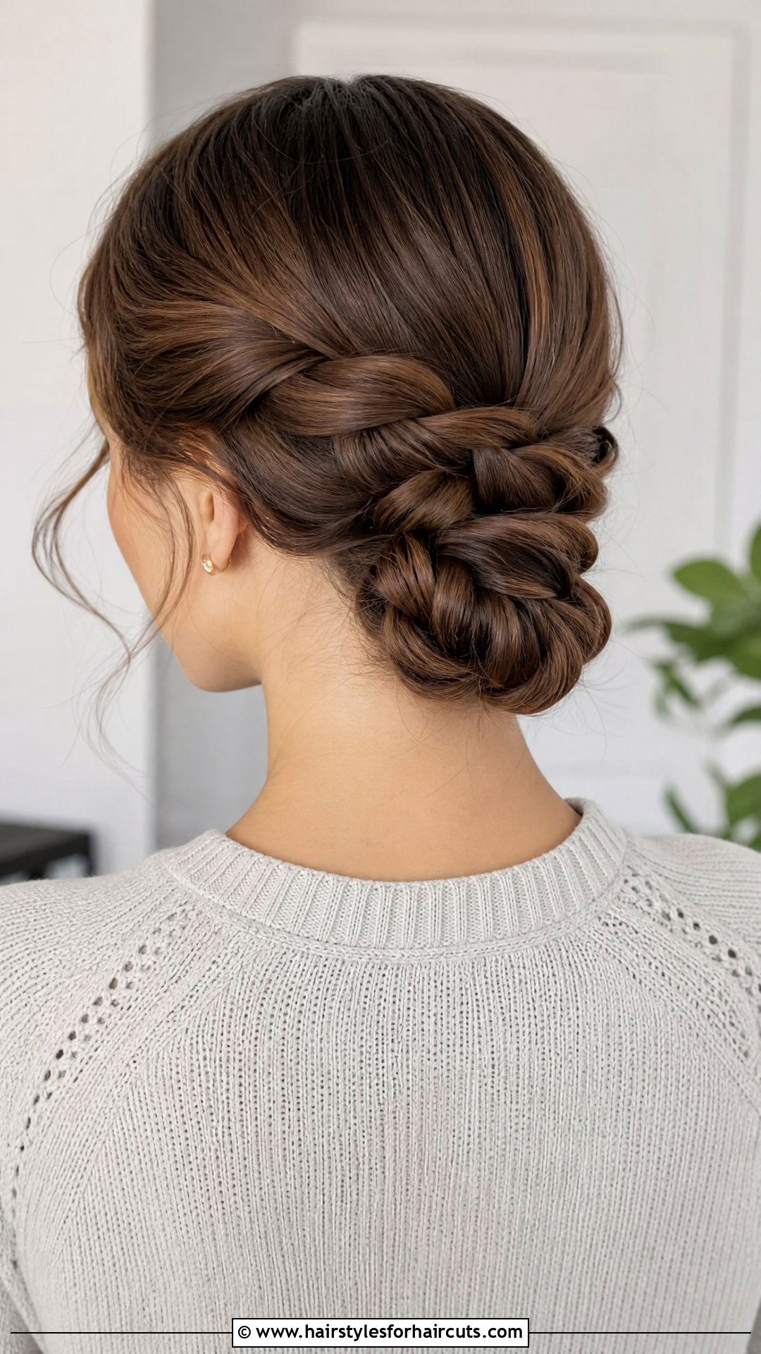 Braided Low Chignon - 25 ballet hairstyles for long hair - 25 ballet hairstyles for long hair