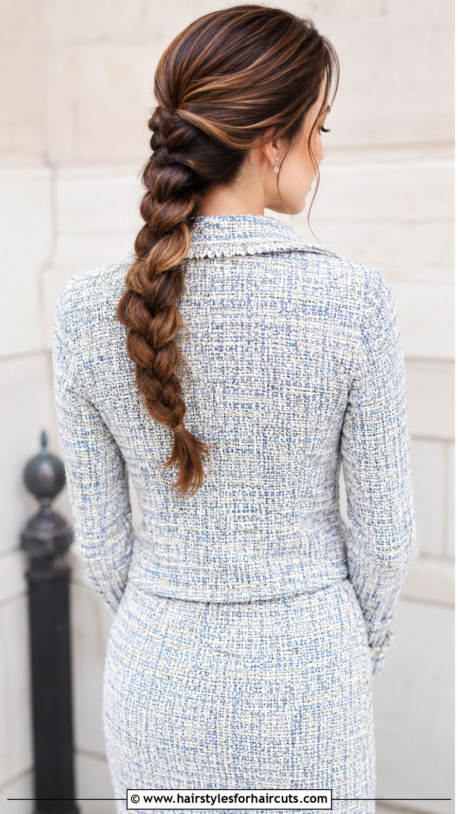 Braided Low Ponytail - 25 easy formal hairstyles for long hair - 25 easy formal hairstyles for long hair