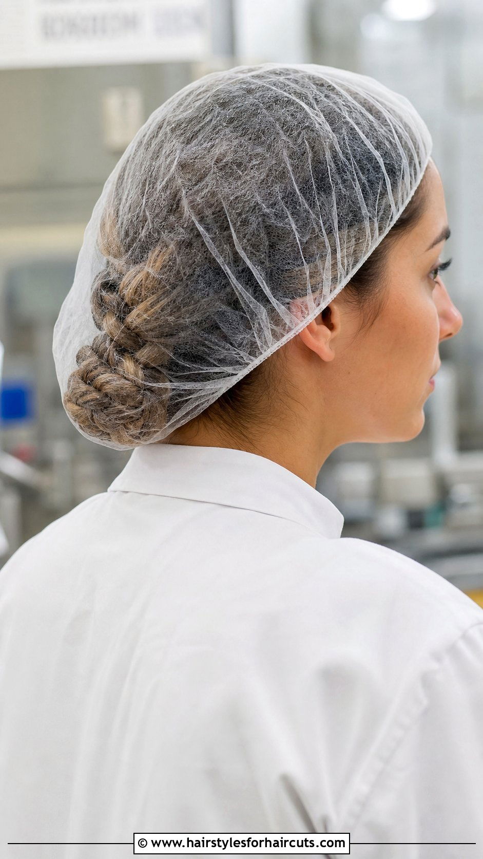 Braided Low Ponytail With Hair Net - 25 hair net hairstyles for work - 25 hair net hairstyles for work