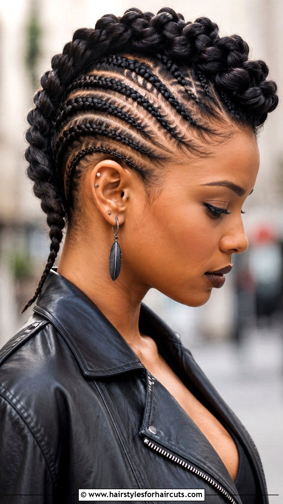 Braided Mohawk - 25 human braiding hairstyles - 25 human braiding hairstyles