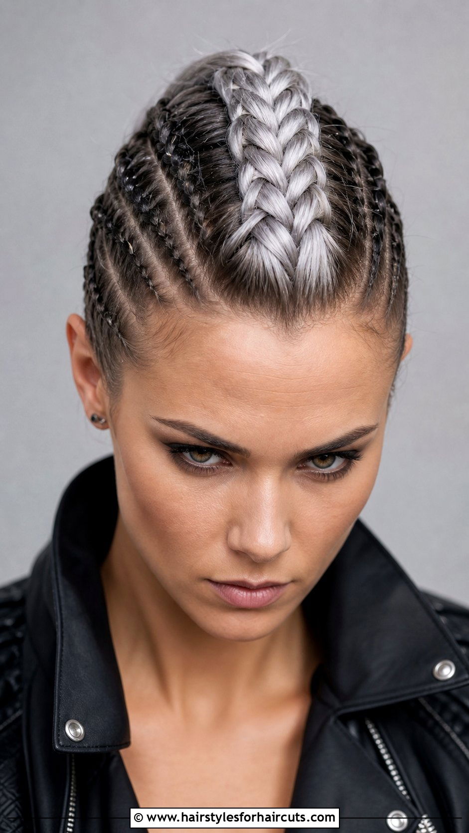 Braided Mohawk - 25 braided hairstyles for gray hair over 50 - 25 braided hairstyles for gray hair over 50