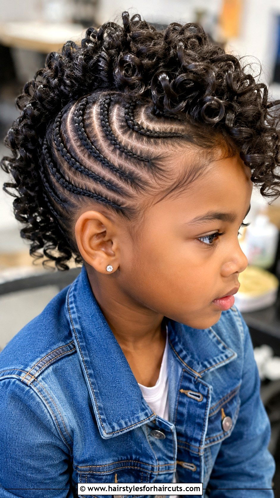 Braided Mohawk - 25 curly hair mixed little girl hairstyles - 25 curly hair mixed little girl hairstyles