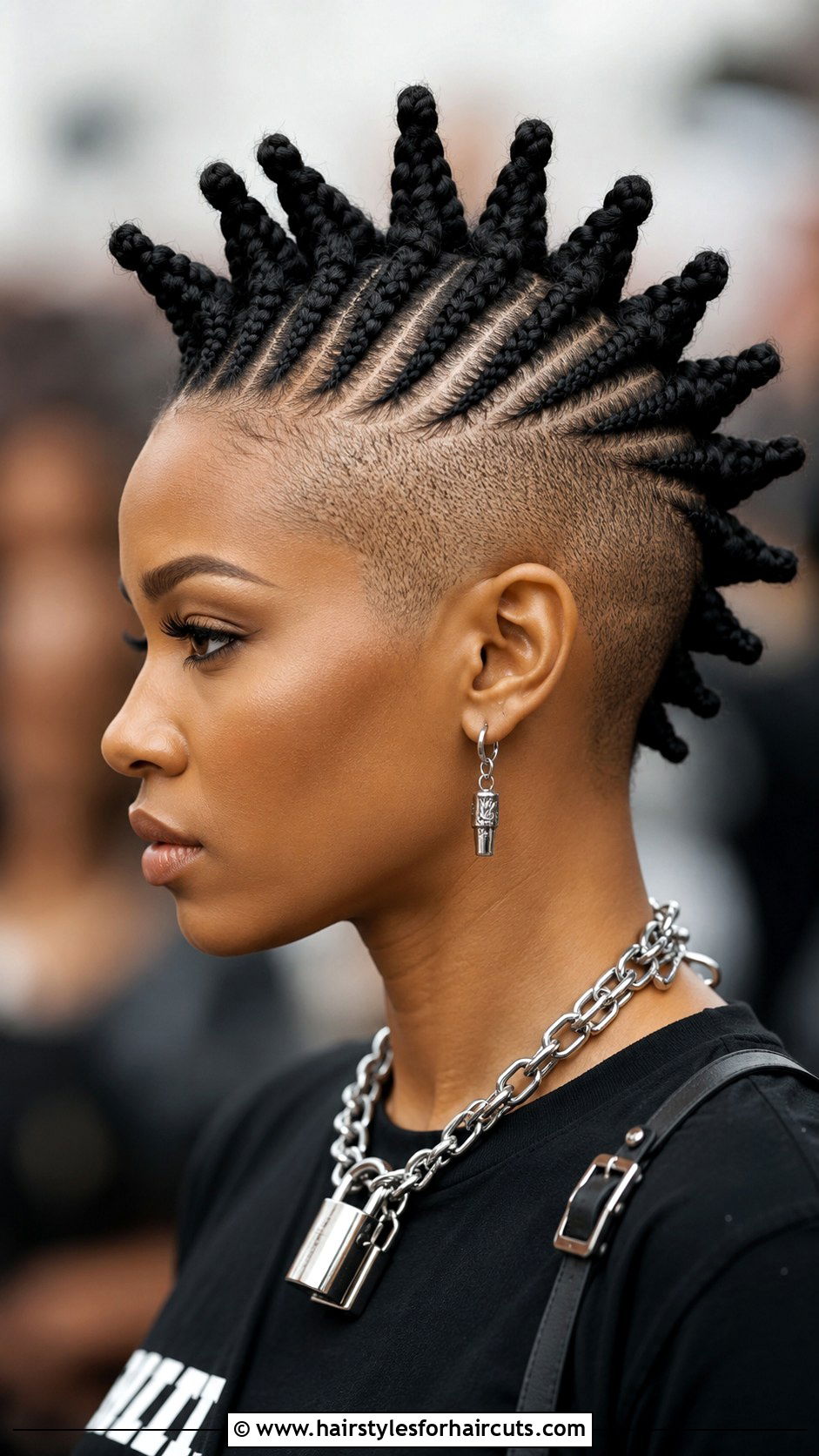 Braided Mohawk Updo - 25 braided updo hairstyles for black hair - 25 braided updo hairstyles for black hair