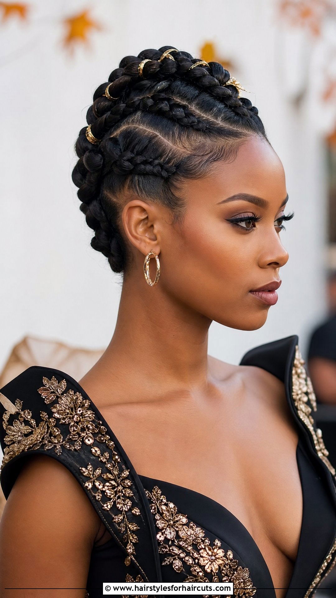 Braided Mohawk Updo - 25 wedding hairstyles black hair - 25 wedding hairstyles black hair