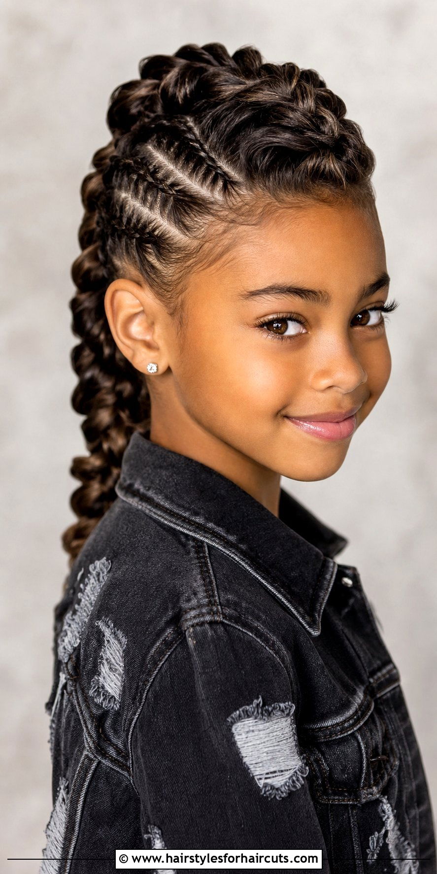 Braided Mohawk Updo - 25 natural hairstyles cute braids for kids - 25 natural hairstyles cute braids for kids
