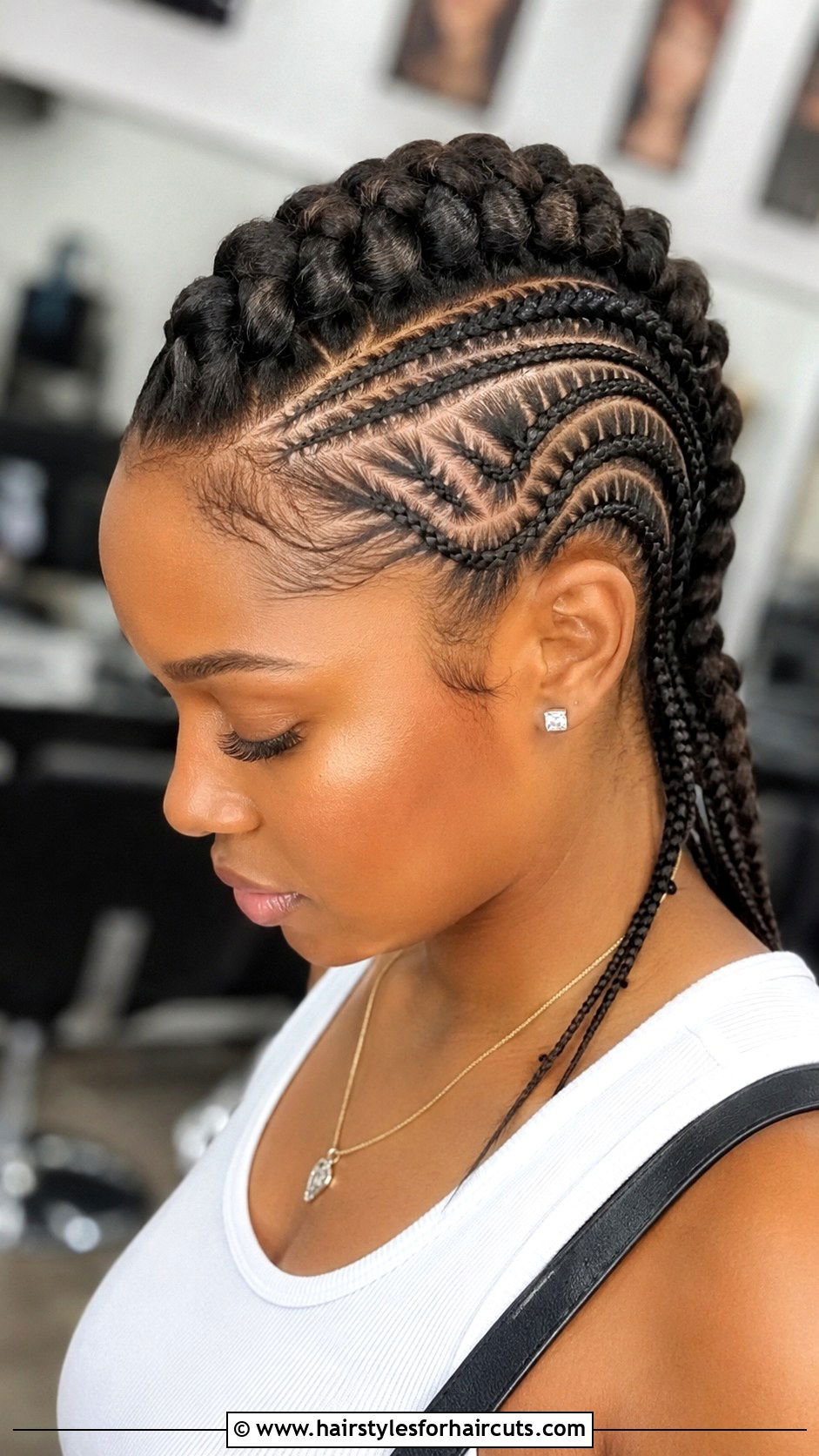 Braided Mohawk With Designs - 25 craziest haircuts - 25 craziest haircuts