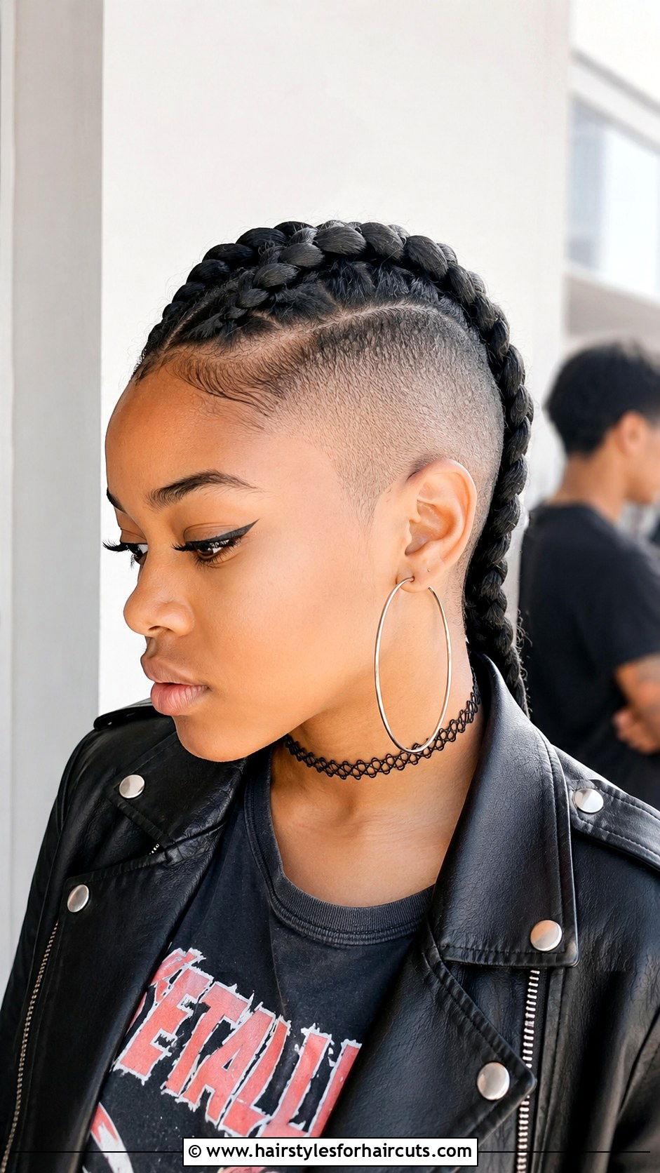 Braided Mohawk With Shaved Sides - 25 cute black girl hairstyles - 25 cute black girl hairstyles