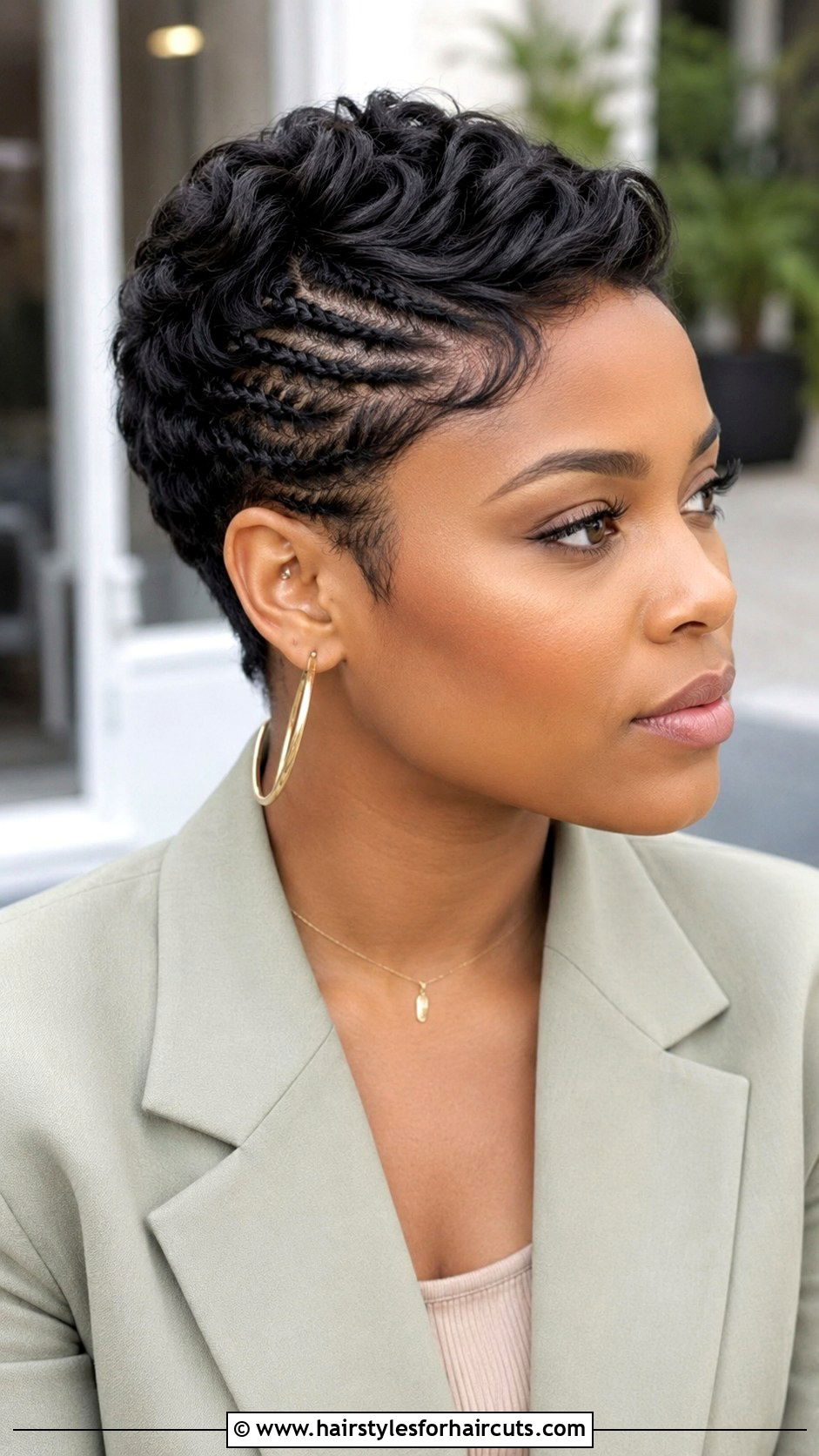 Braided Pixie Cut - 25 braided hairstyles for short 4c natural hair - 25 braided hairstyles for short 4c natural hair