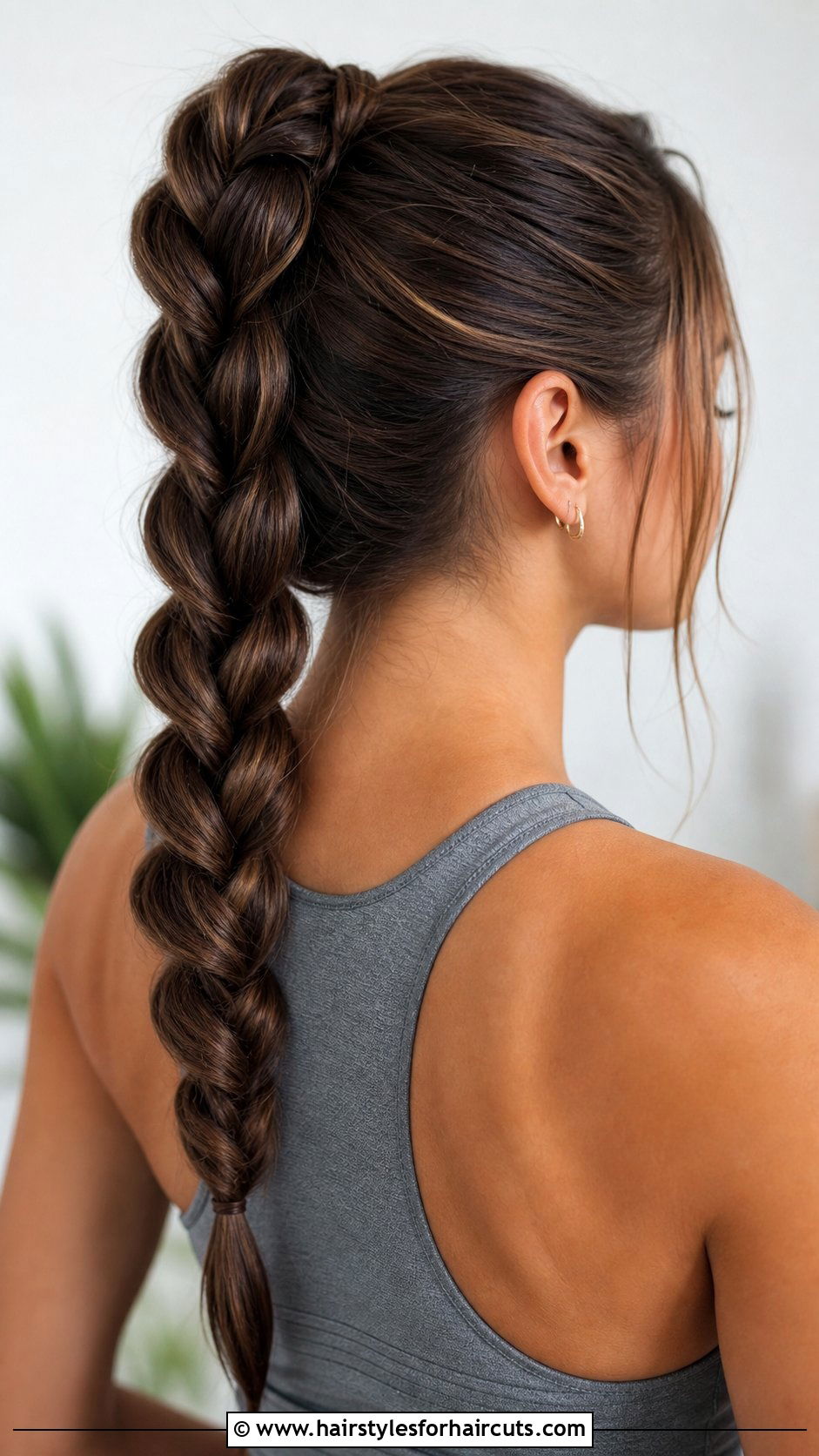 Braided Ponytail - 25 fall hairstyles for long hair - 25 fall hairstyles for long hair