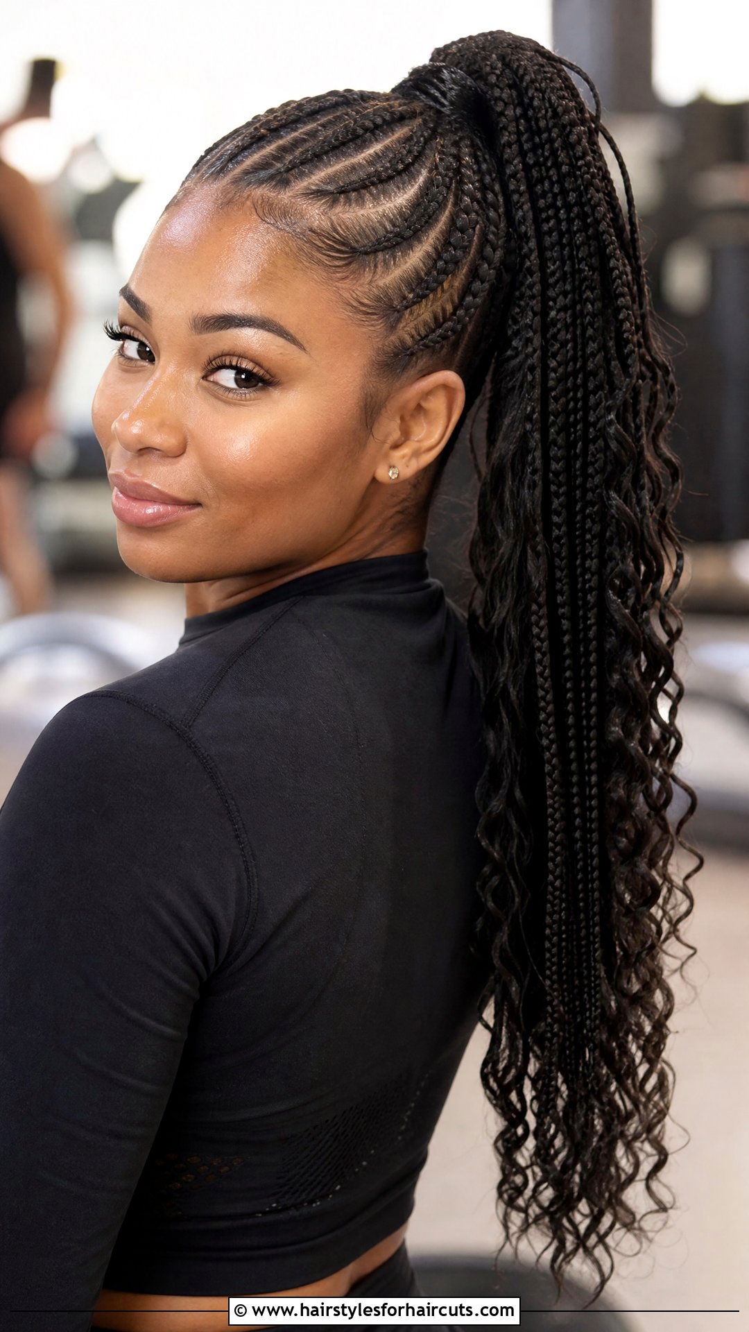 Braided Ponytail - 25 long black hairstyles - 25 long black hairstyles