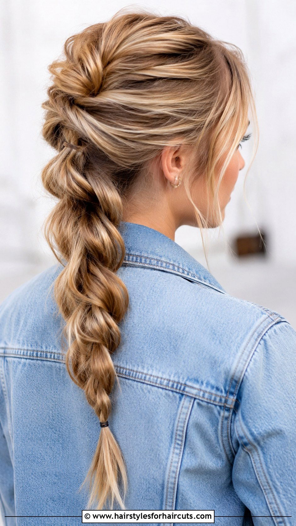 Braided Ponytail - 25 quick easy hairstyles for shoulder length hair - 25 quick easy hairstyles for shoulder length hair