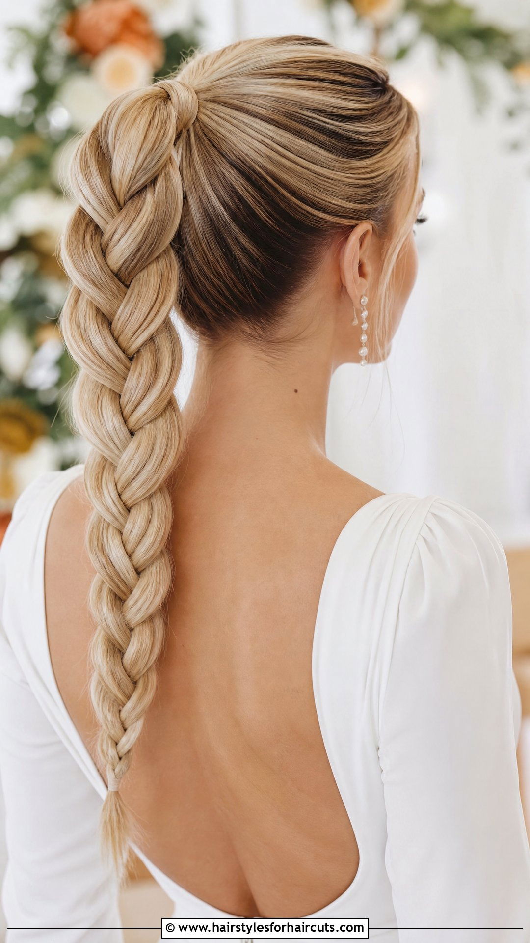 Braided Ponytail Wedding Hairstyle - 25 wedding hairstyles with braids - 25 wedding hairstyles with braids