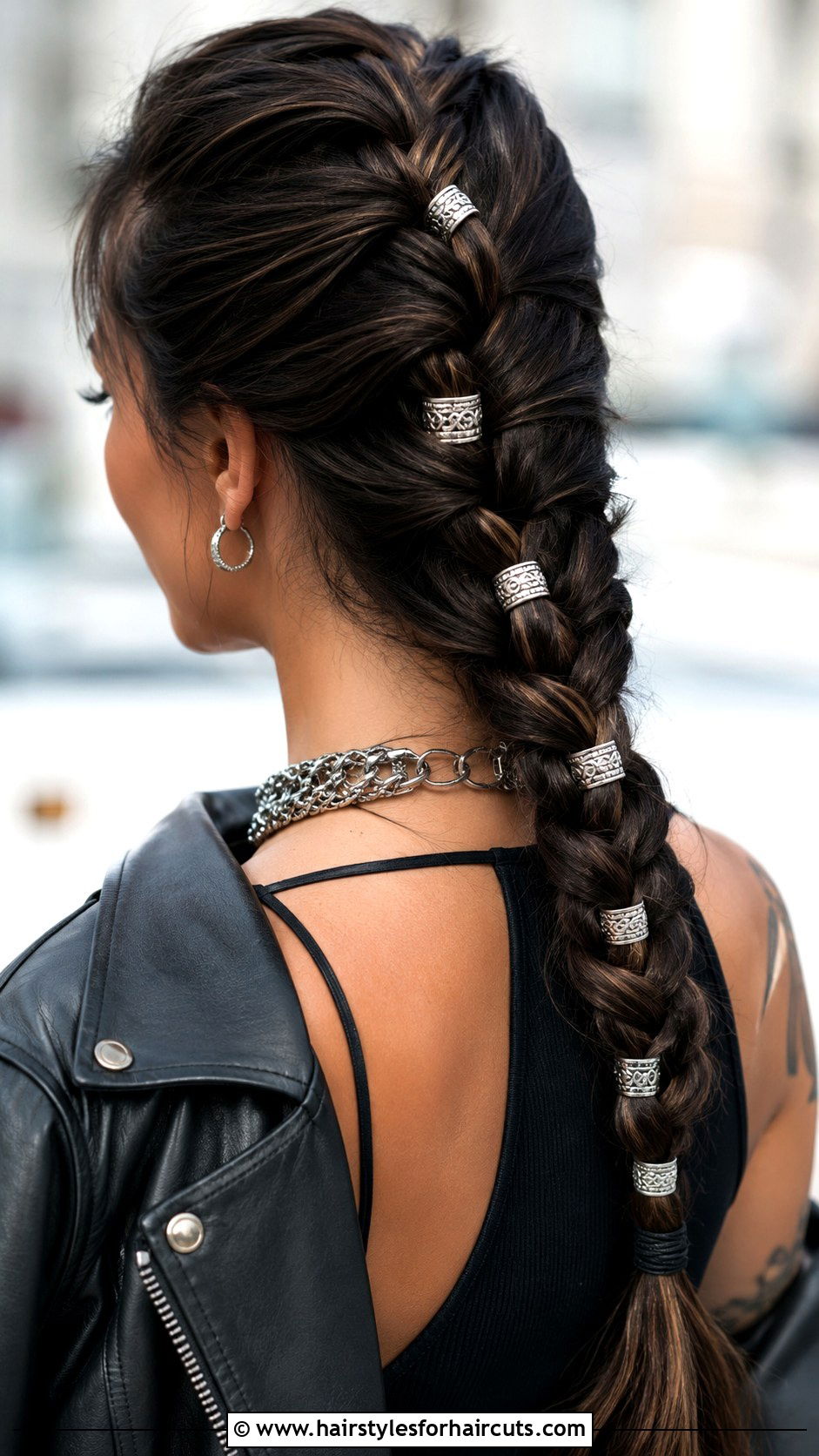 Braided Ponytail With Hair Cuffs - 25 pony tail hairstyles - 25 pony tail hairstyles