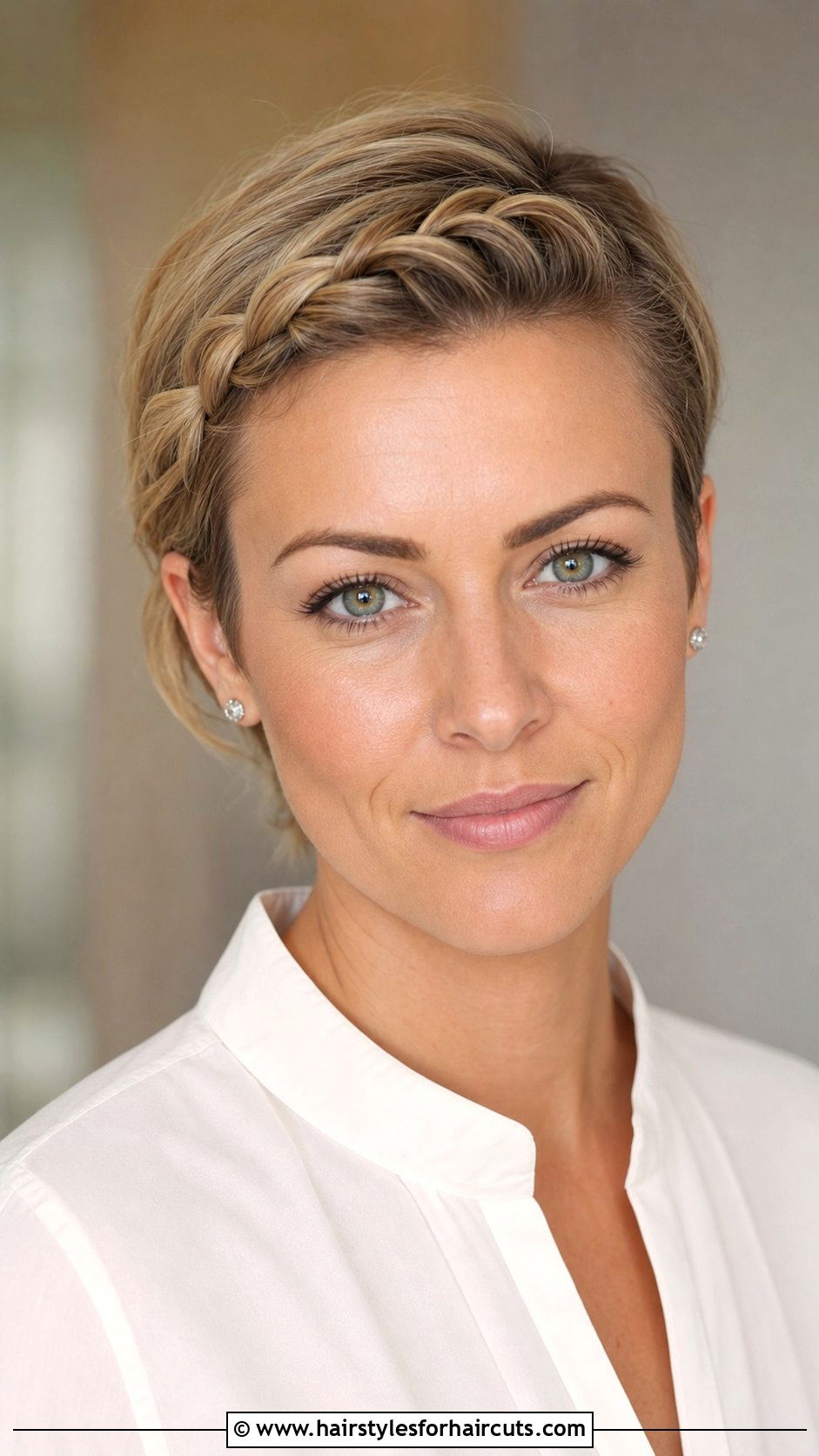 Braided Side Sweep For Short Hair - 25 work hairstyles for short hair - 25 work hairstyles for short hair